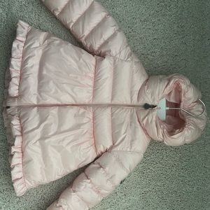 Moncler Kids Pink Puffer Jacket